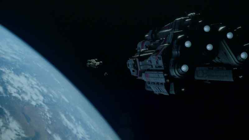 The shuttle is approaching