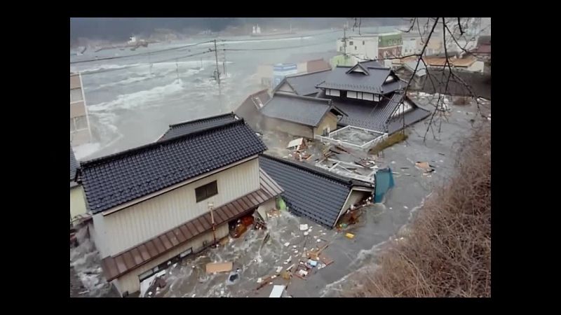 The sight of a tsunami that size