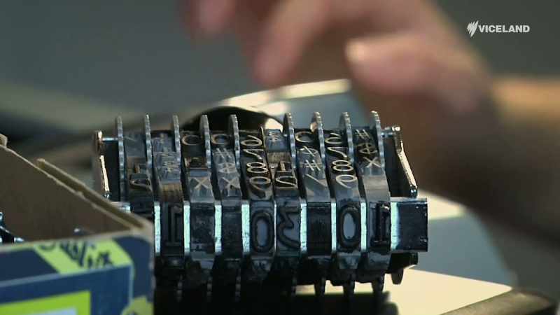 The size of a typewriter, they were a mechanical forerunner
