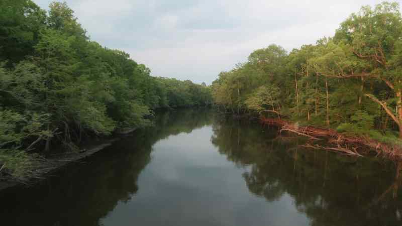 The small islands created by the rising waters