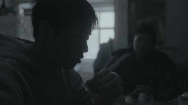 The smell comes in throught the kitchen window