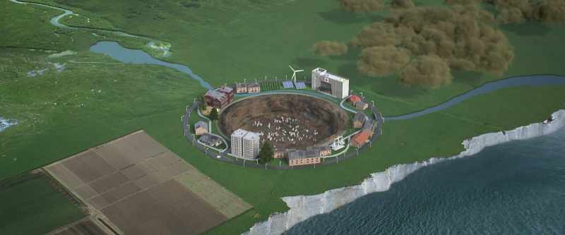 The solar energy helps restore the outer boundaries