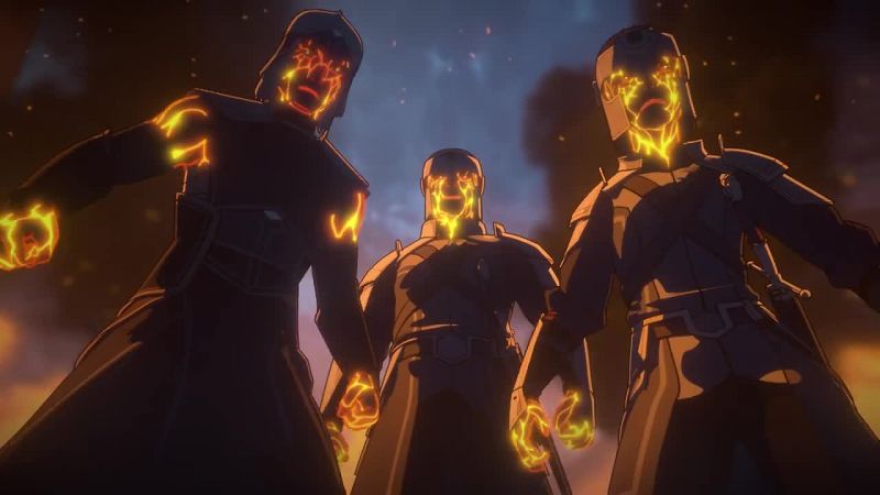 The soldiers! They're immune to the fire!