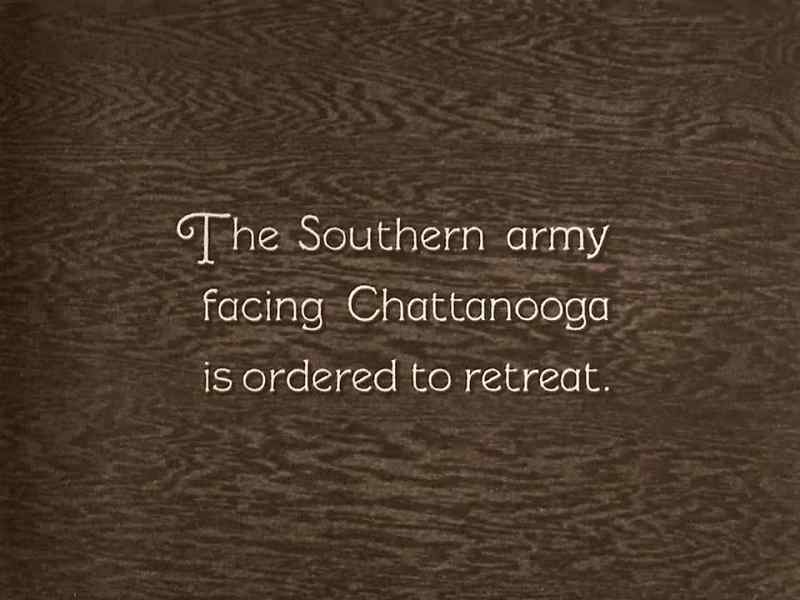 The Southern army facing Chattanooga is ordered to retreat.