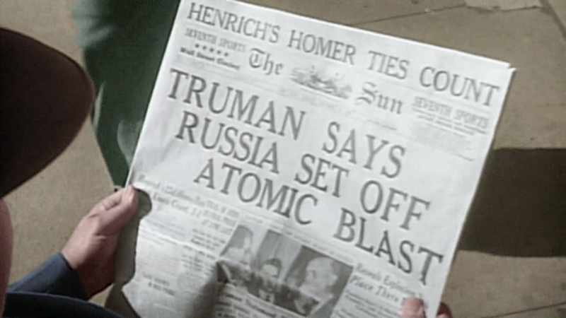 THE SOVIET UNION TESTED ITS FIRST ATOMIC BOMB