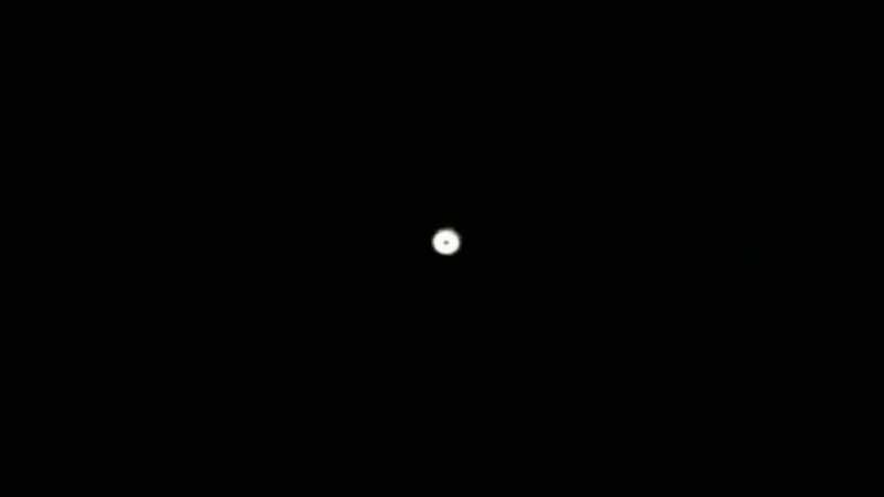 The space station astronauts eventually noticed it