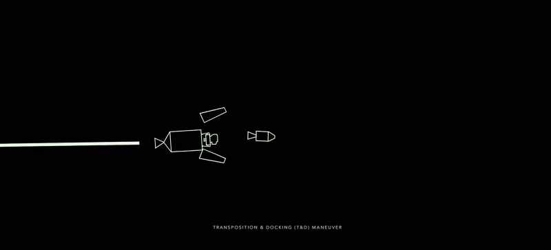 The spacecraft, after having separated