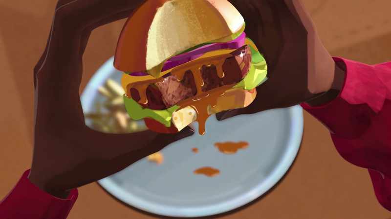 The special burger is vegan