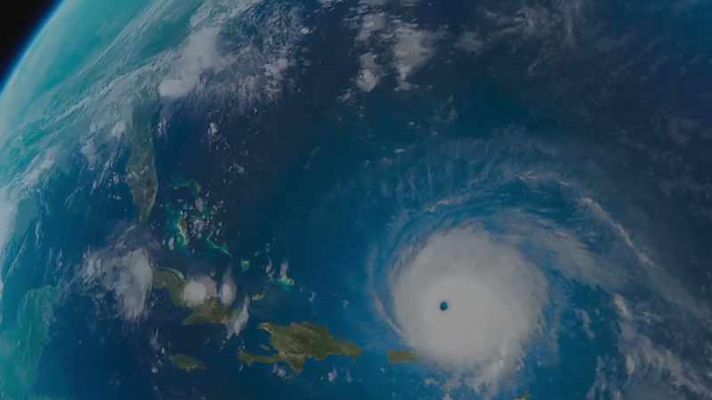 The spin of the earth deflects these storms
