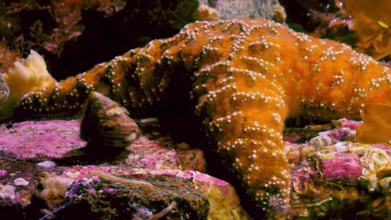 The starfish prefers food that doesn't bite back