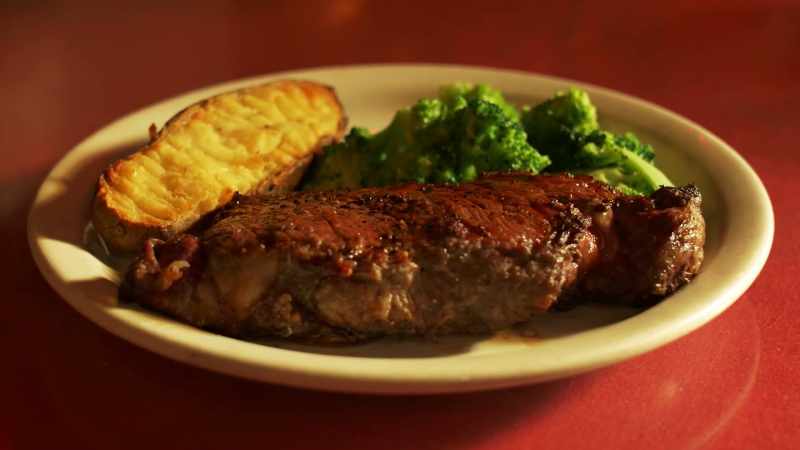 The steak, you gotta pay 60, 70 dollars for a steak