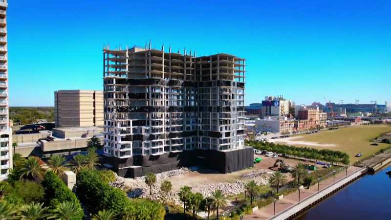 The steel and the concrete play different roles