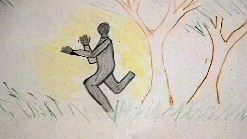 The strange thing was it was running in slow motion