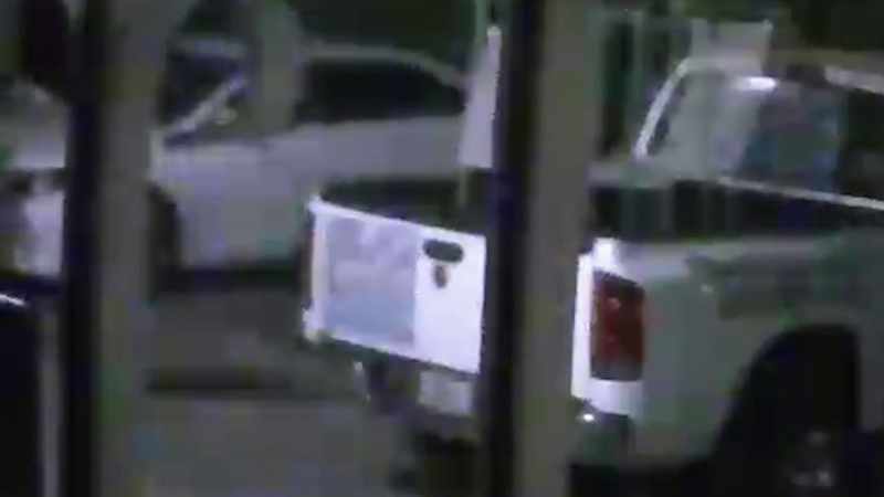 �The stranger walks off, but minutes later, he's back