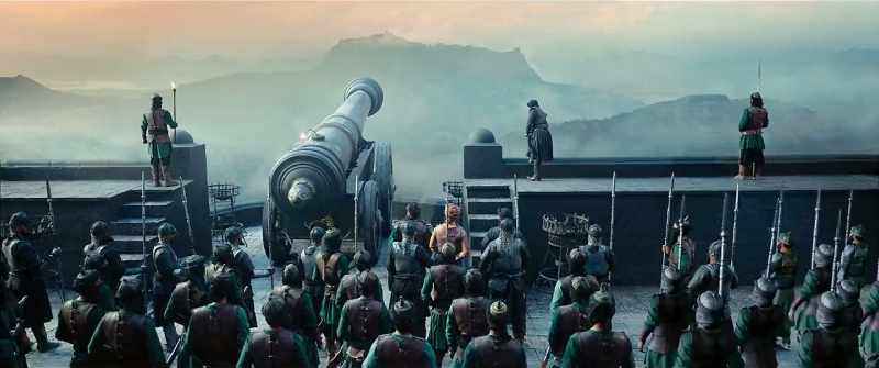 The structure is so high, that it mocks the cannonballs