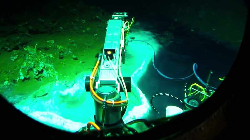 THE SUBMARINE CAN'T ACTUALLY PENETRATE THROUGH IT