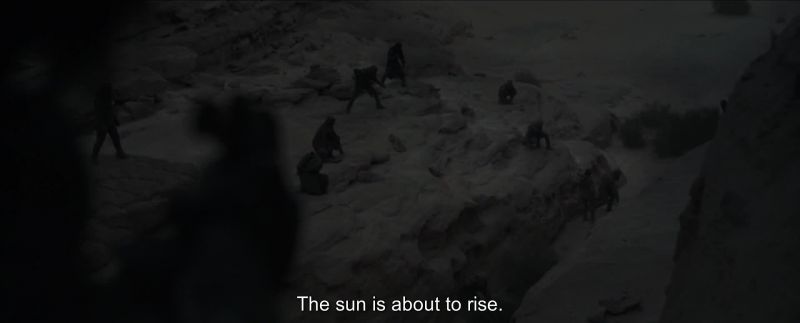 The sun is rising