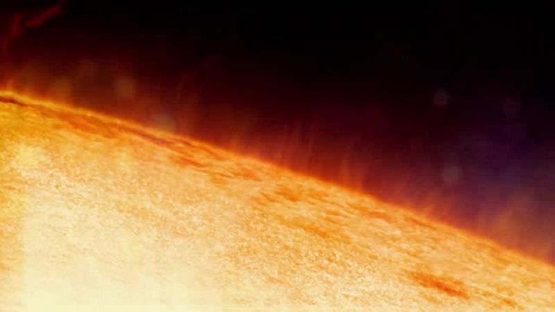 The sun's outer corona burns at a scorching one million degrees