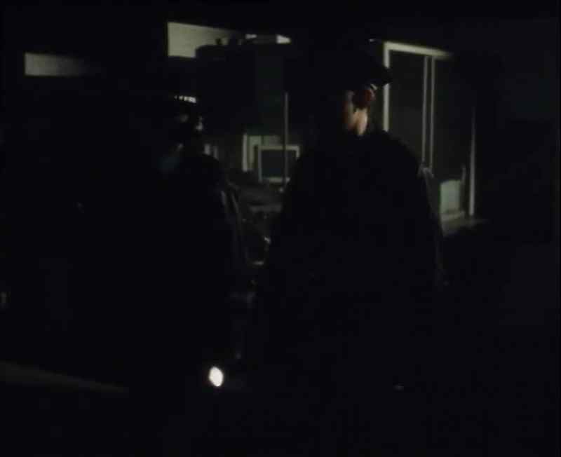 The suspect is leaving in a white van