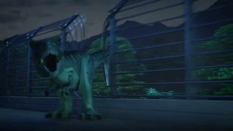 The T. rex! -[roaring]