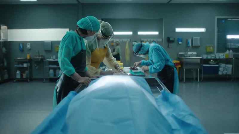 The tapeworm head is still attached to her intestine