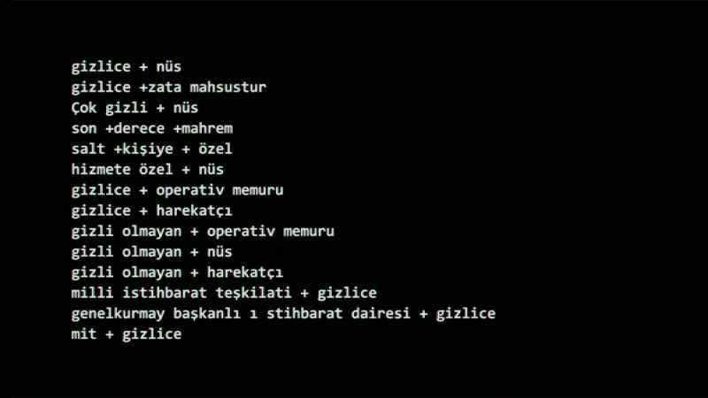 The targets, which included foreign ministries