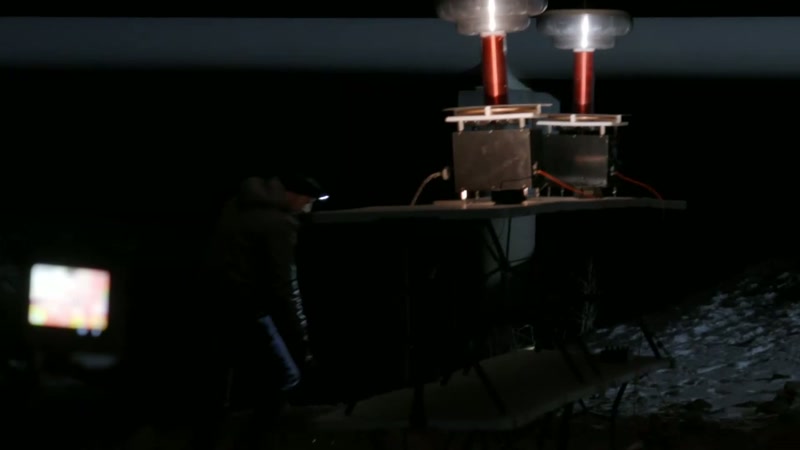 The team will now run the Tesla coils again