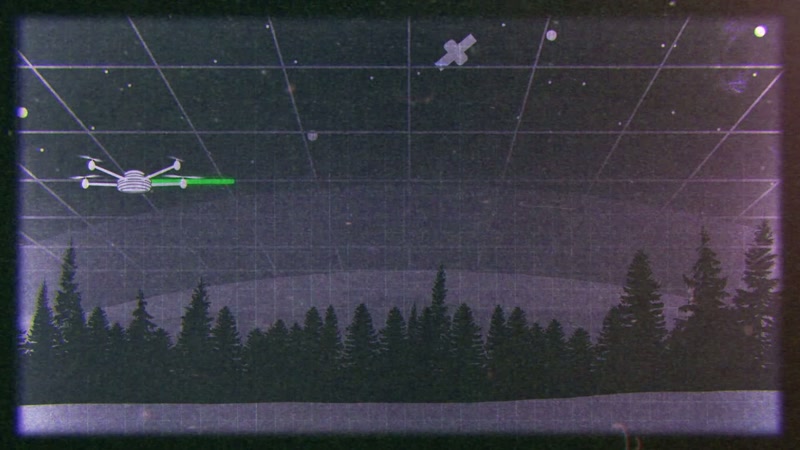 The team will use a drone that flies in a grid pattern