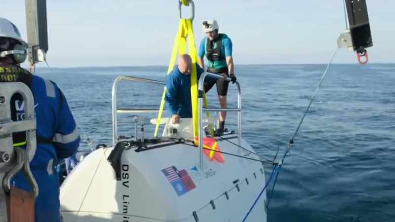The team's mission is complete and the first manned dives