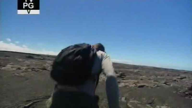 The temperature of the volcano is overwhelming
