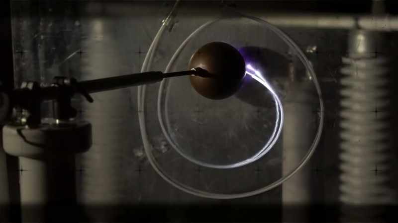 THE TEST SHOWS THAT A CORONAL DISCHARGE