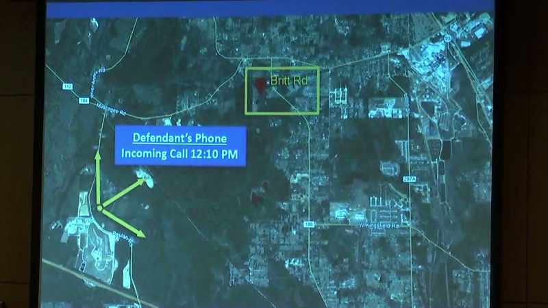 The testimony about the cell phone towers