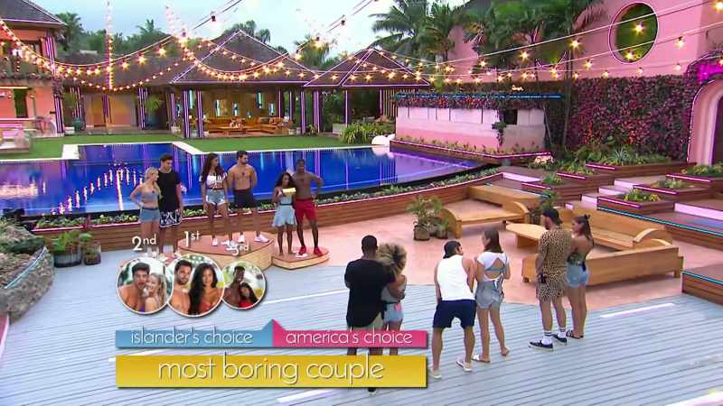 THE THREE BORING COUPLES ARE, IN THIRD PLACE, ZAC AND ELIZABETH