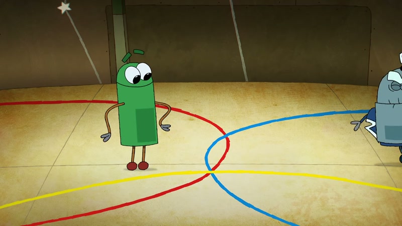 The three circles intersect in just one place!
