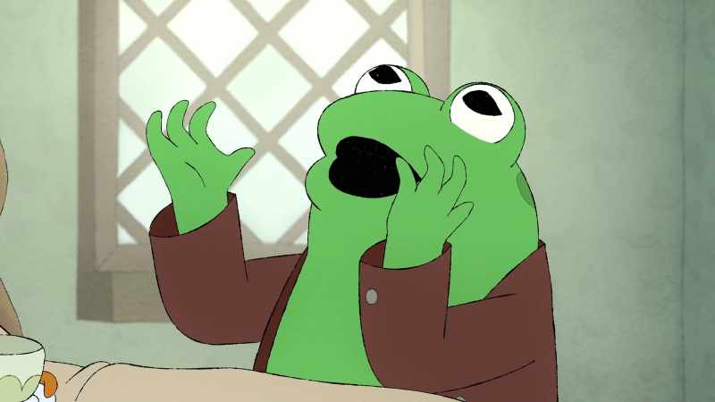 The toad got all wetand called to the stories