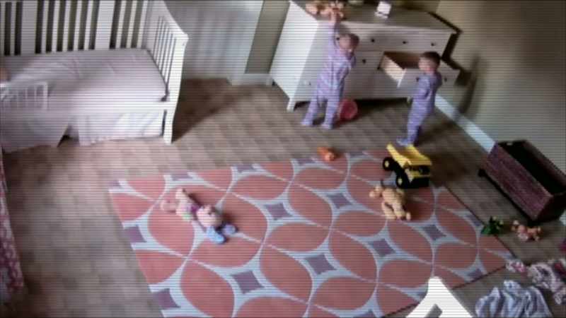 THE TODDLER SEES HIS SIBLING