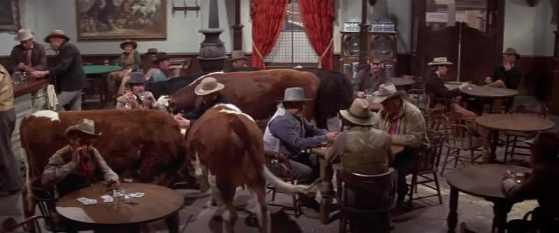 The town saloon was always lively