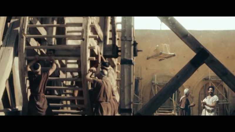 The treadwheel crane was one of