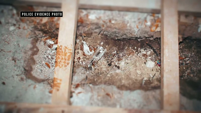 The trench was five feet long, two feet wide