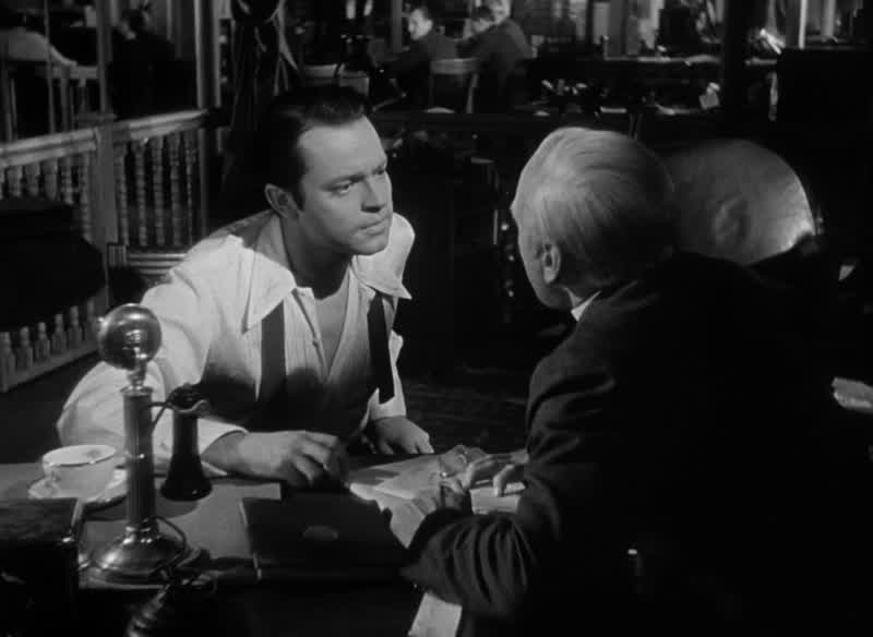 The trouble is you don't realize you're talking to two peopleAs Charles Foster Kane who owns 82 364 sharesof Public Transit preferredYou see I do have a general idea of my holdingsI sympathize with
