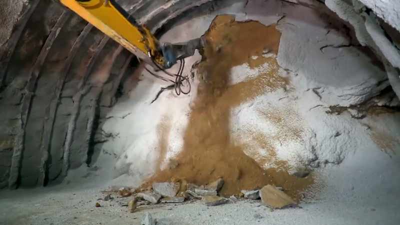 The tunneling machines operate completely independent