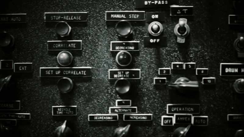 The two dozen relays in the rapid repeater;