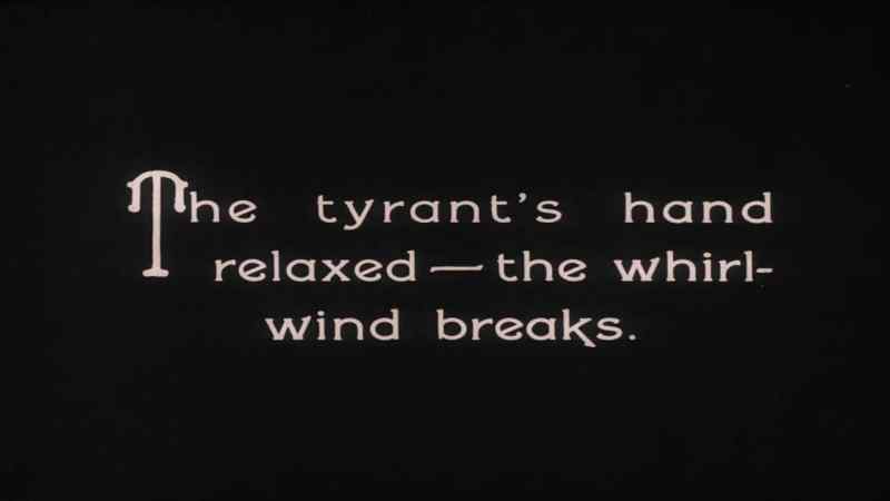 The tyrant' s hand relaxed... the whirlwind breaks