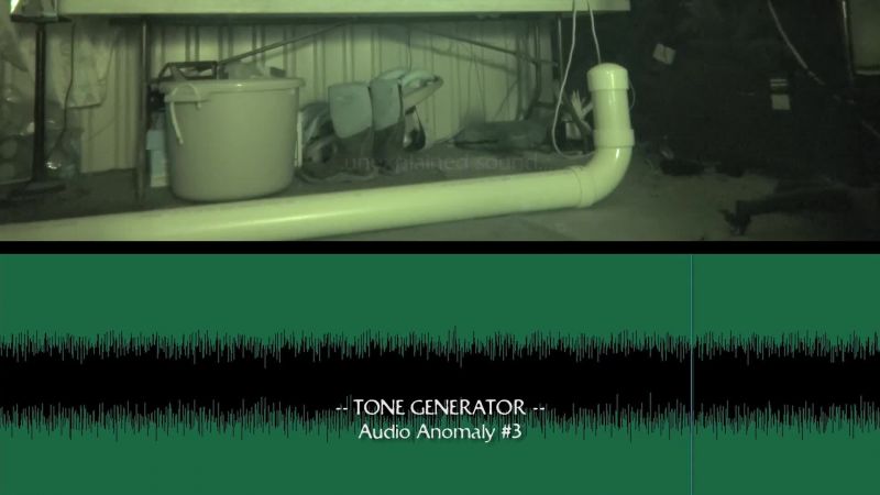The underwater tone generator captured one faint