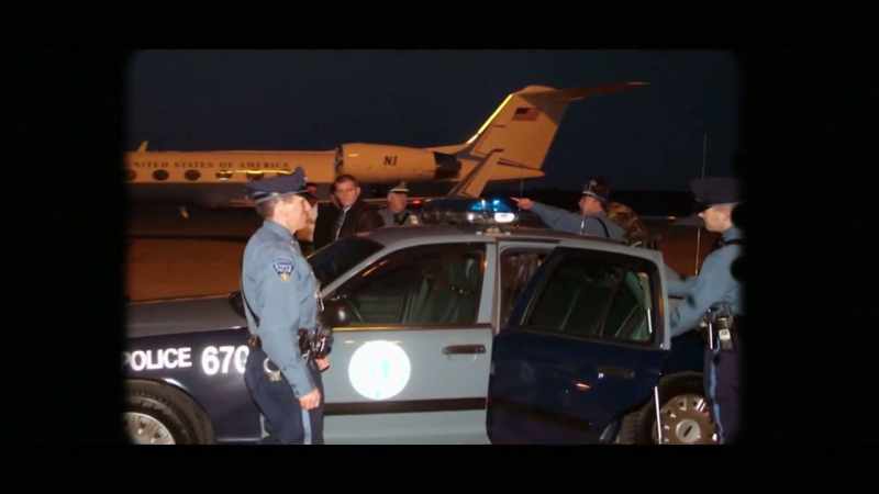 The us marshals had a plane, they had a private plane and they went