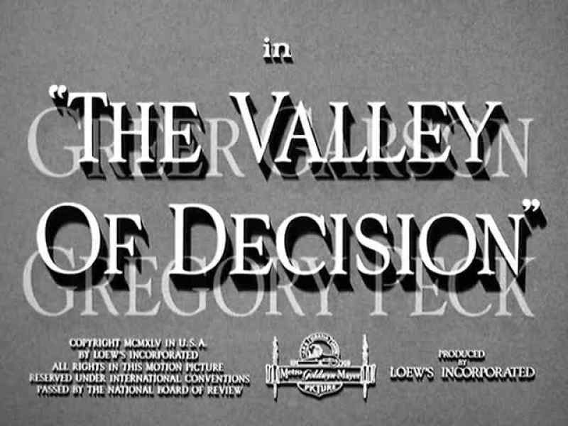 The Valley of Decision