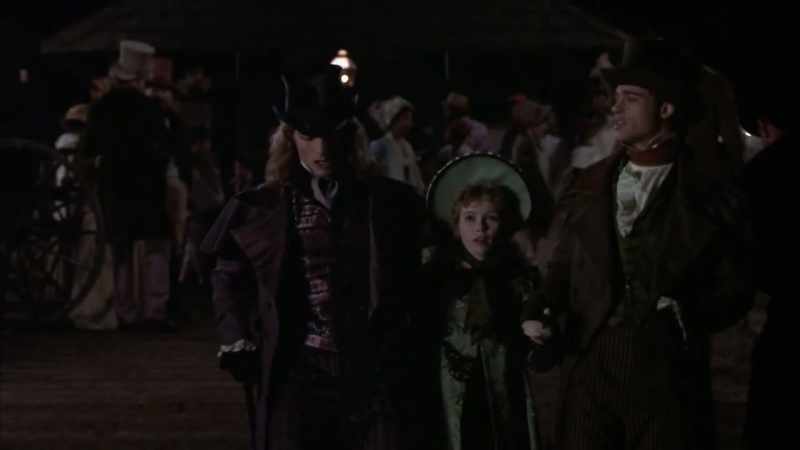 The vampires Lestat, Louis, and Claudia