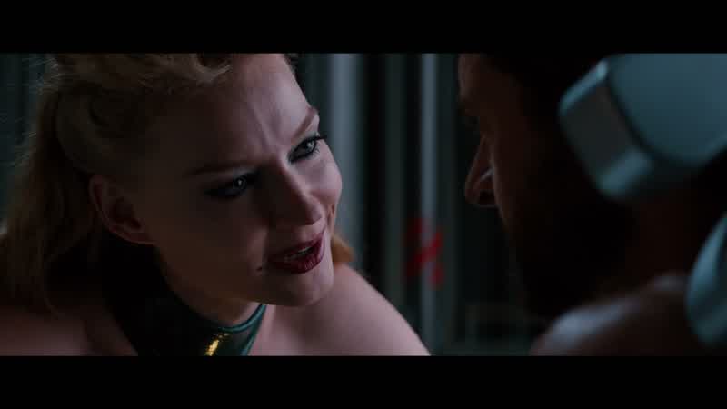 The Viper woman is evilwe both know thatBut she's a means to an endLOGAN GRUNTS Where is sheAn end your grandfather wantedVIPER You are strongYou have courageReal courageBREATHING HEAVILYBut that