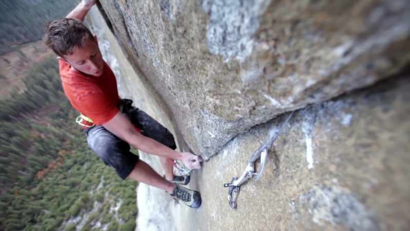 the wall gets steeper