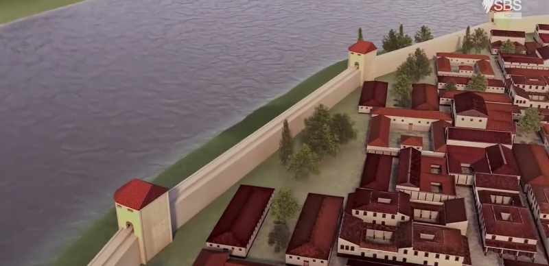 The walls were four metres thick at the base